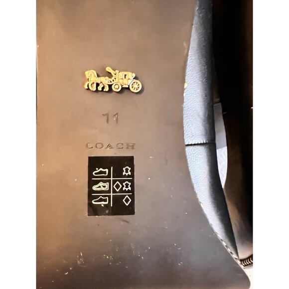 NEW IN BOX Coach Waverly Leather Pump size 11B Womens Shoes Black Bead Chain NIB - Picture 8 of 11